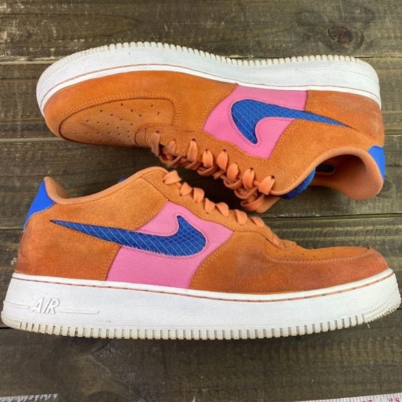 Nike Air Force 1 '07 LV8 Men's Size 13 CW7300 800 Orange Trance AF1 Sneakers - Picture 2 of 13